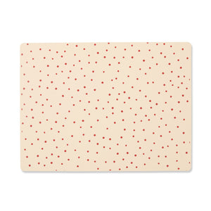 KONGES SLØJD - PLACEMAT SILICONE, Raspberry/Red dot